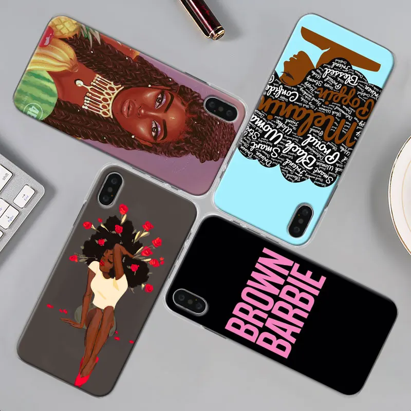 MELANIN POPPIN чехол для телефона для Apple iPhone X XR 7 8 Plus 6 6s Plus XS MAX 11 Pro Max SE чехол для телефона Coque