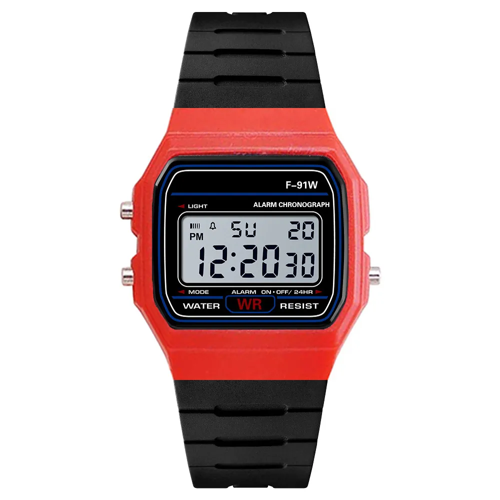 Роскошные спортивные часы Мужские Аналоговые Цифровые Военные Силиконовые армейские спортивные наручные часы Мужские часы для подарков - Цвет: Hot Pink