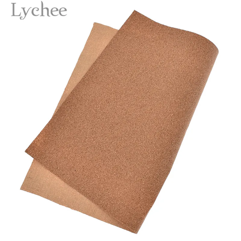 Lychee Life 29x21 см A4 винтажный мягкий пробковый материал высокое качество шитье Синтетическая Кожа DIY материал для сумок одежды - Цвет: 1