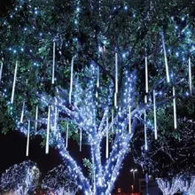 8pcs/Set 110V-240V 50cm Christmas Mini LED Meteor Raining Light Waterproof Out Door Decoration Light