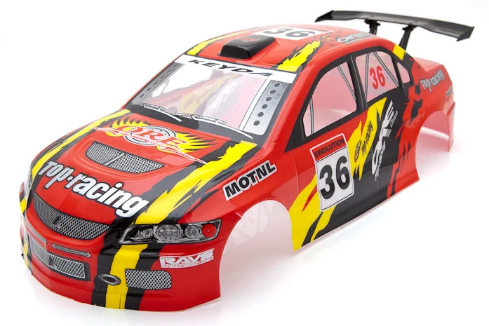 

Ewellsold 1/10 RC racing car PVC painted Body Shell 190mm 030 red/blue 2pcs/lot