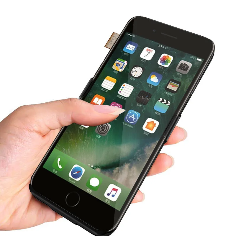 6 6s 7 4,7 дюймовый смартфон 5500 мА-ч, внешняя, перезаряжаемая батарея, чехол для зарядного устройства для iPhone 6 6s 7 power Bank Bateria Charging