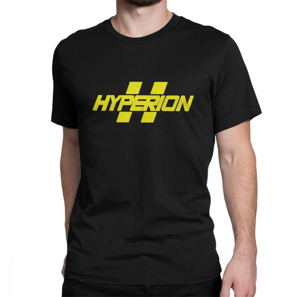 

Vintage Borderlands Hyperion Logo T-Shirts Men Crewneck Cotton T Shirt Short Sleeve Tee Shirt Gift Idea Clothing