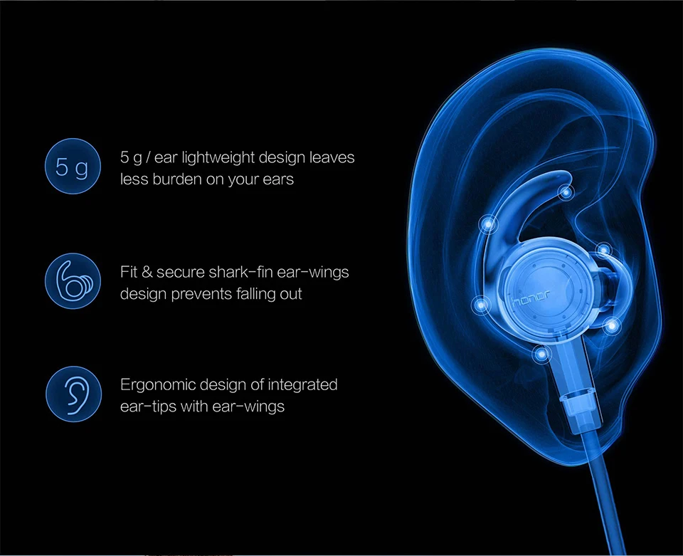 Оригинальные спортивные bluetooth-наушники Honor X, AM61, IPX5, водонепроницаемые, с музыкальным микрофоном, с управлением, беспроводная гарнитура для Android, IOS, Bluetooth 4,1