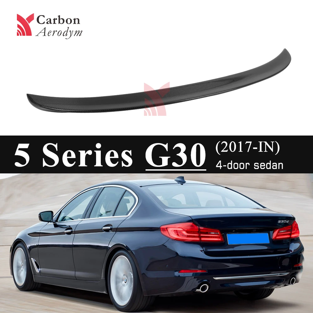 

Carbon Car Rear Spoiler Trunk Boot Lip Wing for BMW G30 Spoiler 5 Series 520i 530i 540i AC Back Spoilers