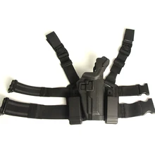 Тактический Пистолет LV3 Нога Кобуры Пистолет Охота Airsoft Ipsc Cuisse падение Бедра Кобуры Набор С Платформы Долг Для M9 92 96