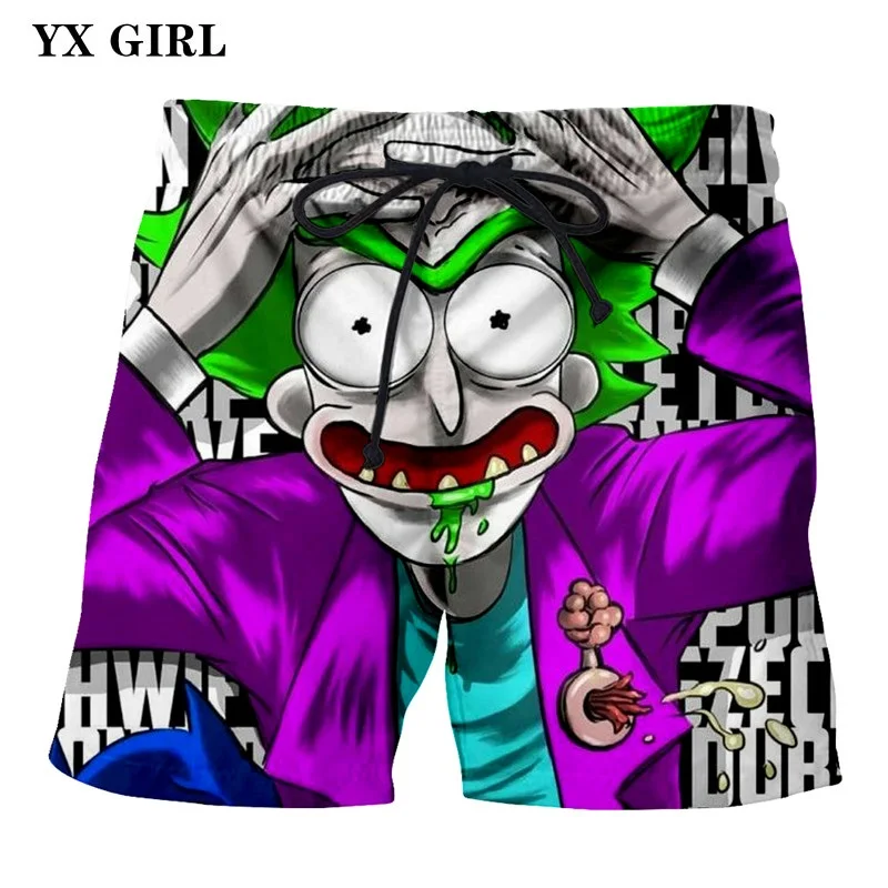 2018 NEW Fashion Summer Casual Trousers 3d Rick and Morty Mens Shorts Casual Beach Shorts Loose Jogger Shorts With Drawstring 2018 NEW Fashion Summer Casual Trousers 3d Rick and Morty Mens Shorts Casual Beach Shorts Loose Jogger Shorts With Drawstring