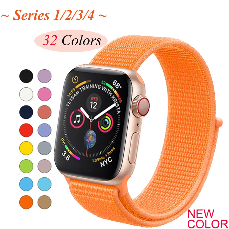 Sport Loop For Apple watch band 4 44mm 40mm correa strap 42mm 38mm Iwatch series 3 2 1 Watchband bracelet breathable wrist belt