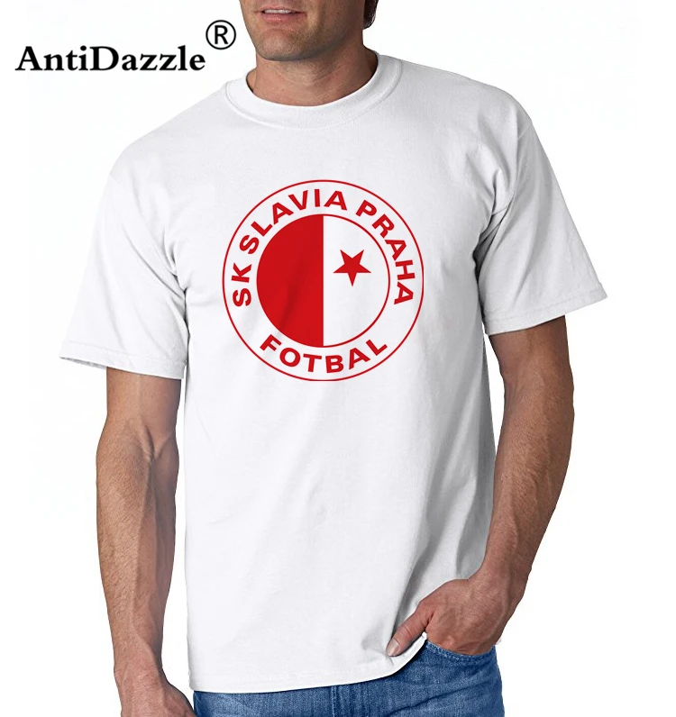 

Antidazzle men Slavia Praha T Shirts Milan Skoda Muris Mesanovic printing Short Sleeve Anciana Fans Club Cotton tshirt Tops