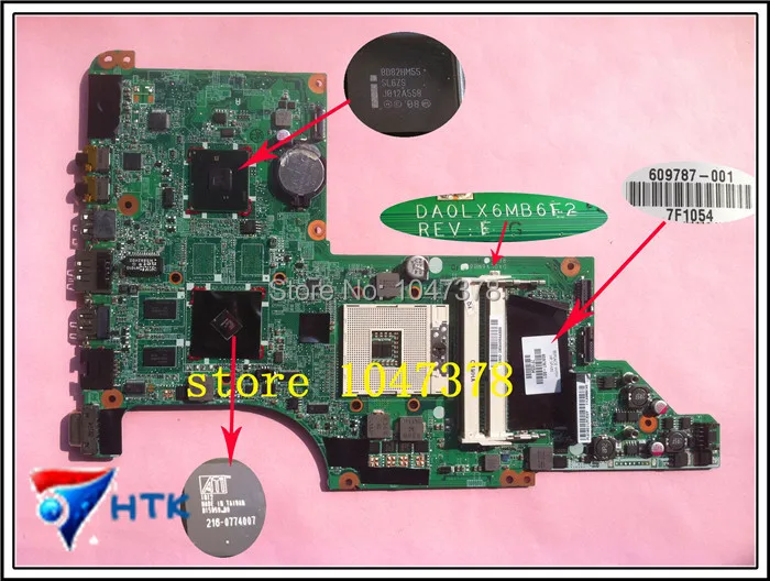 Wholesale Best price for HP DV7T DV7 4000 non integrated font b motherboard b font 609787