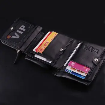 US Stock Men's Leather Trifold Wallet Money Credit Card Holder Zip Coin Purse Portable wallet for business men
US Stock Men's Leather Trifold Wallet Money Credit Card Holder Zip Coin Purse Portable wallet for business men