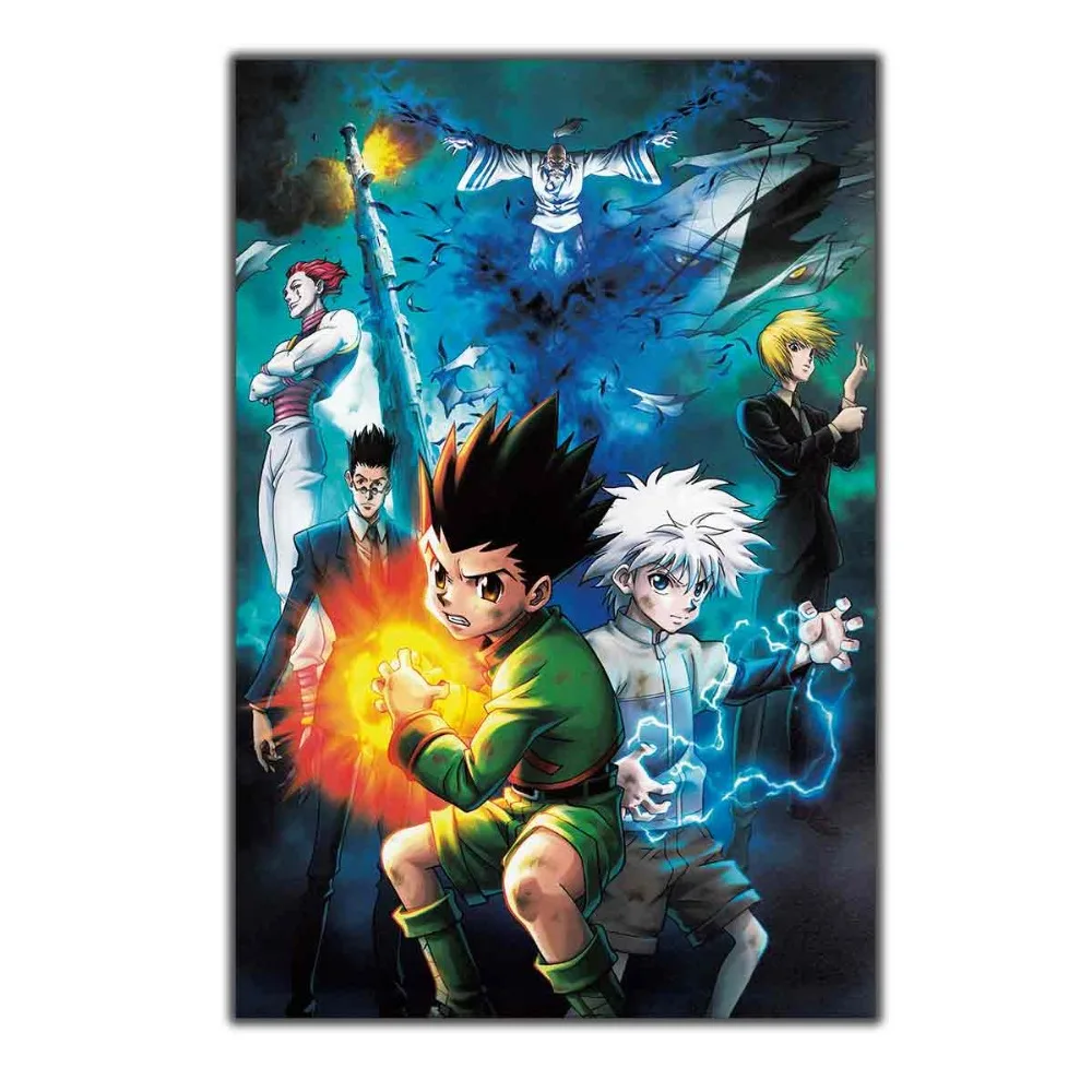 Art Poster Wall Canvas Hunter X Anime Killua Zoldyck Gon Freecss 14×21  12×18 24×36 27×40 Print Modern Decoration – Animeware & Merch Online