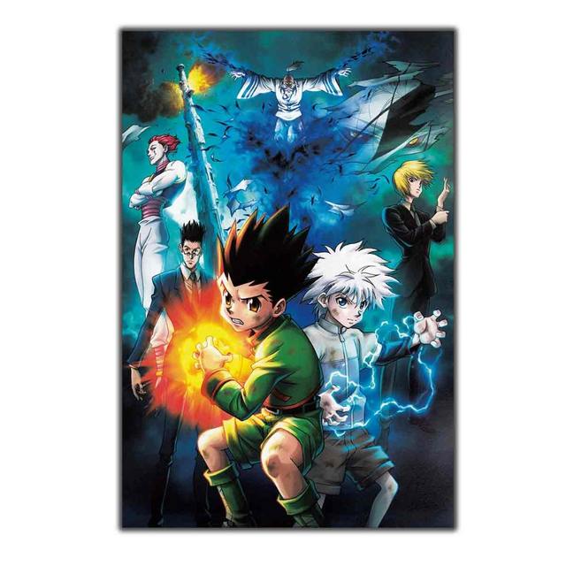 art poster wall canvas hunter x anime killua zoldyck gon freecss 14 21 12 18 24 36 27 40 print modern decoration animeware merch online