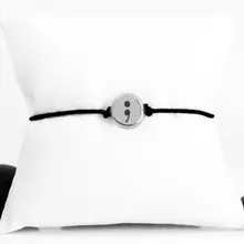 Браслет с изображением точки с запятой ювелирные изделия самоубийцы предупреждение самоубийц браслеты ювелирные изделия YLQ0517