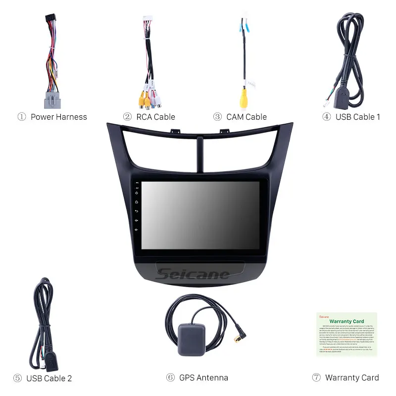 Clearance Seicane Car GPS Navi AutoRadio Android8.1 HD 2Din Touchscreen Head Unit For Chevy Chevrolet New Sail 2015 2016 Multimedia Player 2