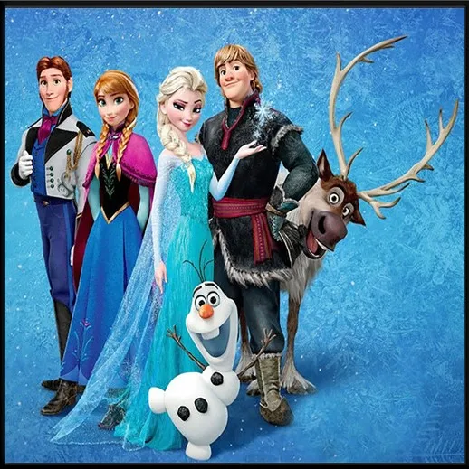 5D DIY алмазов картина мультфильм Замороженные Алмазный крест вышивка набор