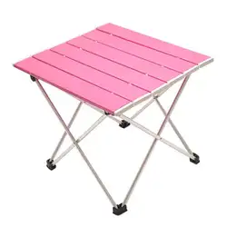 Сверхлегкий мини портативный сборочный складной уличная мебель кемпинг складной квадратный стол из алюминиевого сплава стол для пикника