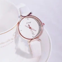 Montre Femme простой модный дизайн женские кварцевые часы женские кожаные Наручные часы качественные повседневные женские часы Zegarek Damski