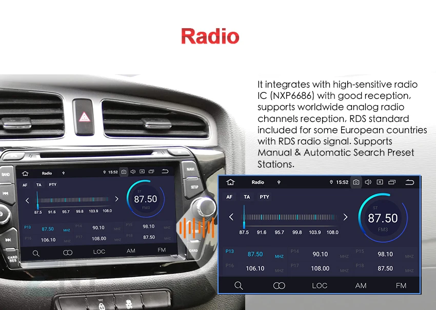 Android 9,0 CarPlay 2 Din Авто Радио для Kia Ceed 2012- Bluetooth Wifi " ips дисплей gps Навигация Аудио Видео Мультимедиа