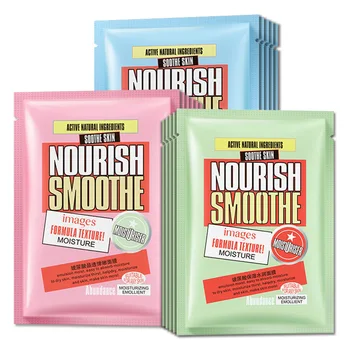 

10Pcs/Box IMAGES tender skin moisturizing Hyaluronic acid Face mask moisturizing mask gentle nourish black head Acne Treatment