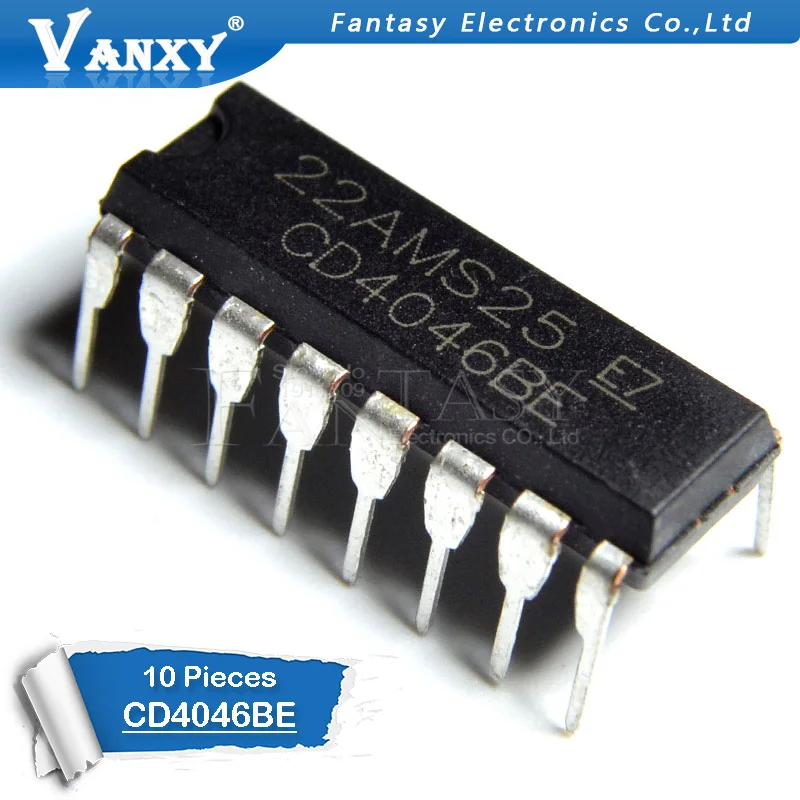 

10PCS CD4046BE DIP16 CD4046 DIP 4046BE DIP-16 new and original IC