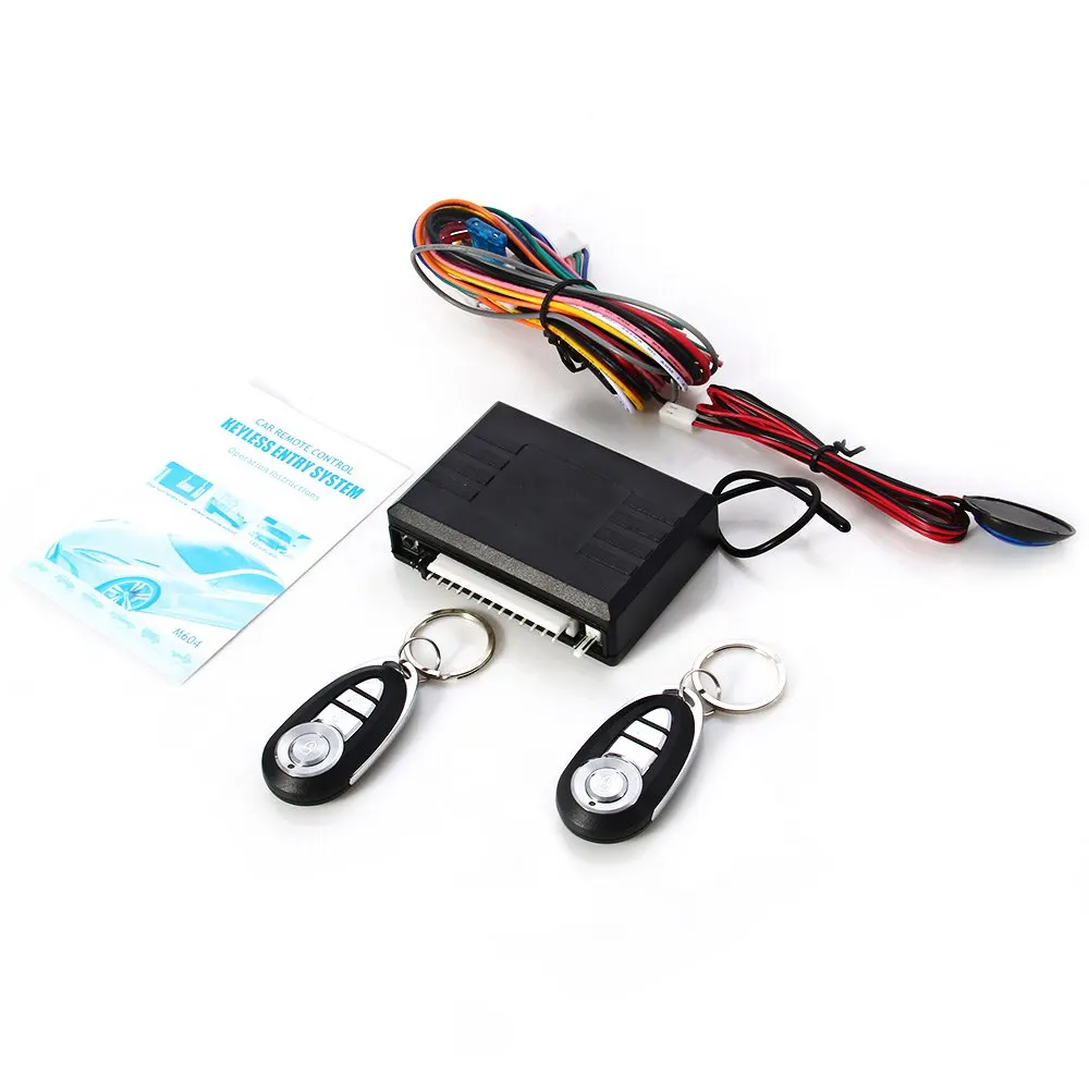 New Arrival Car Auto Remote Central Kit Door Lock Locking Vehicle Keyless Entry System with Remote Controllers LED Indicator