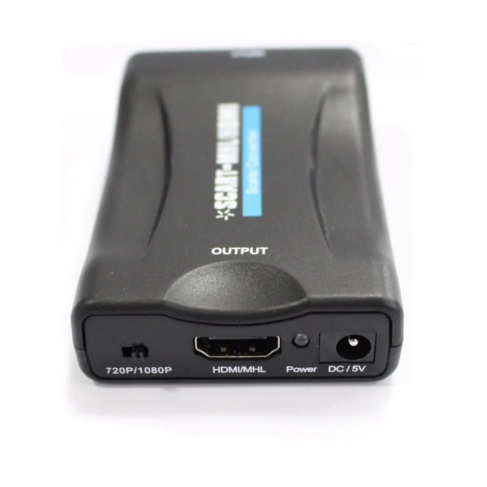 SCART К HDMI конвертер видео аудио сигнала адаптер HD с DC кабелем высококлассный