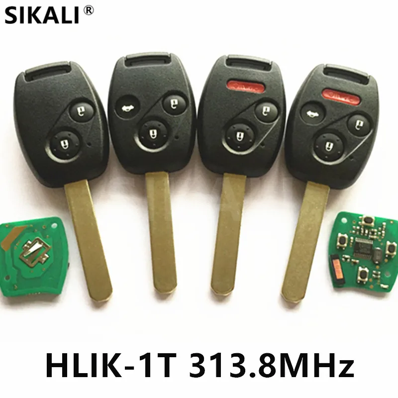 Дистанционный Автомобильный ключ для HLIK-1T 313 МГц/313,8 МГц для Honda Accord Element CR-V HR-V Fit City Jazz Odyssey Shuttle