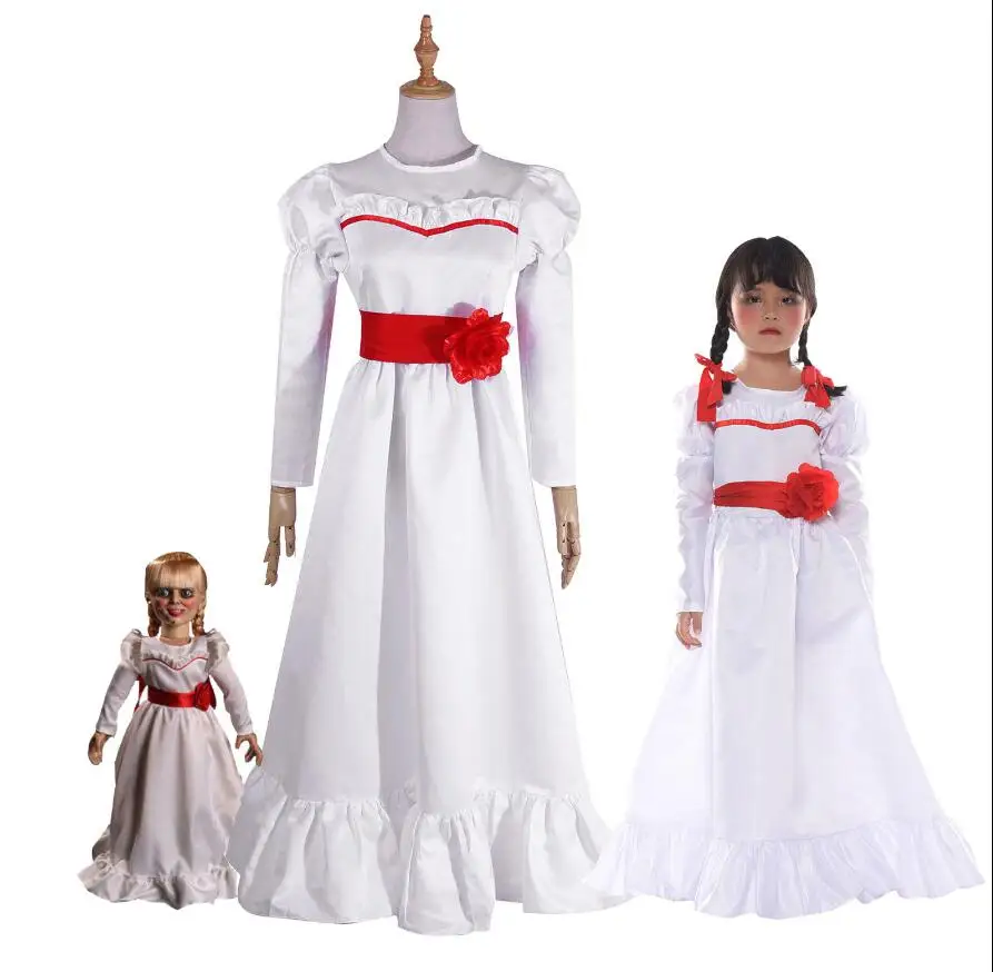 

Halloween Costume The Conjuring Annabelle Creation Long Fancy Dress Adult / Kids