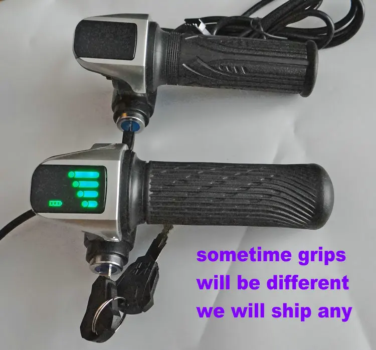 speedometer/lcd display 36v48v60v+grips throttle accelerator+lock/key electric scooter parts bicycle accessory MTB tricycle