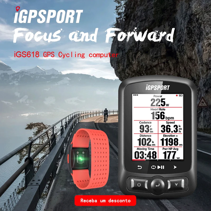 

iGPSPORT iGS618 GPS cycle computer gps navigation Speedometer IPX7 HR60 Arm heart rate monitor Bryton Rider GARMIN EDGE 200