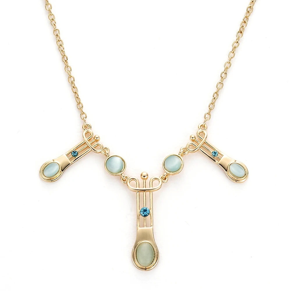 

Game of Thrones Margaery Tyrell Wedding Necklace Jewelry GOT Margaery Tyrell Cosplay Custume Crystals Pendant Necklace