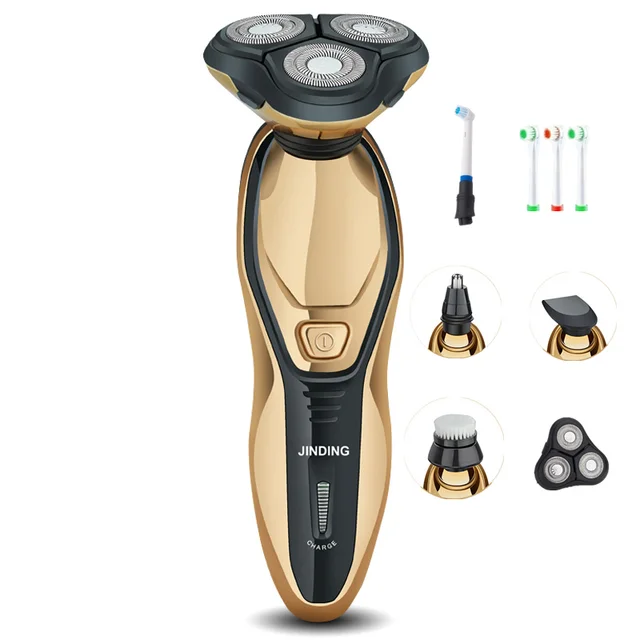 Buy Electric Shavers Gold Shaver For Men 3D Spiral