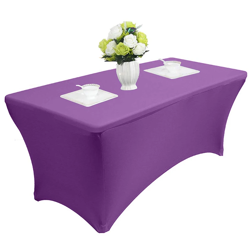  5pcs/lot Rectangular Stretch Tablecloth-Spandex Bed covers Tight Table Cover Tradeshows Vendors tab