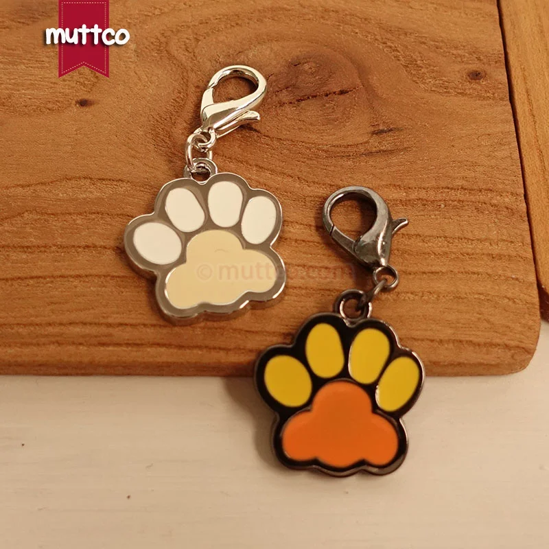 

Freeshipping high quality zinc alloy footprint sharp dog id tag 2 kinds can crave name dog pet id tag for pet