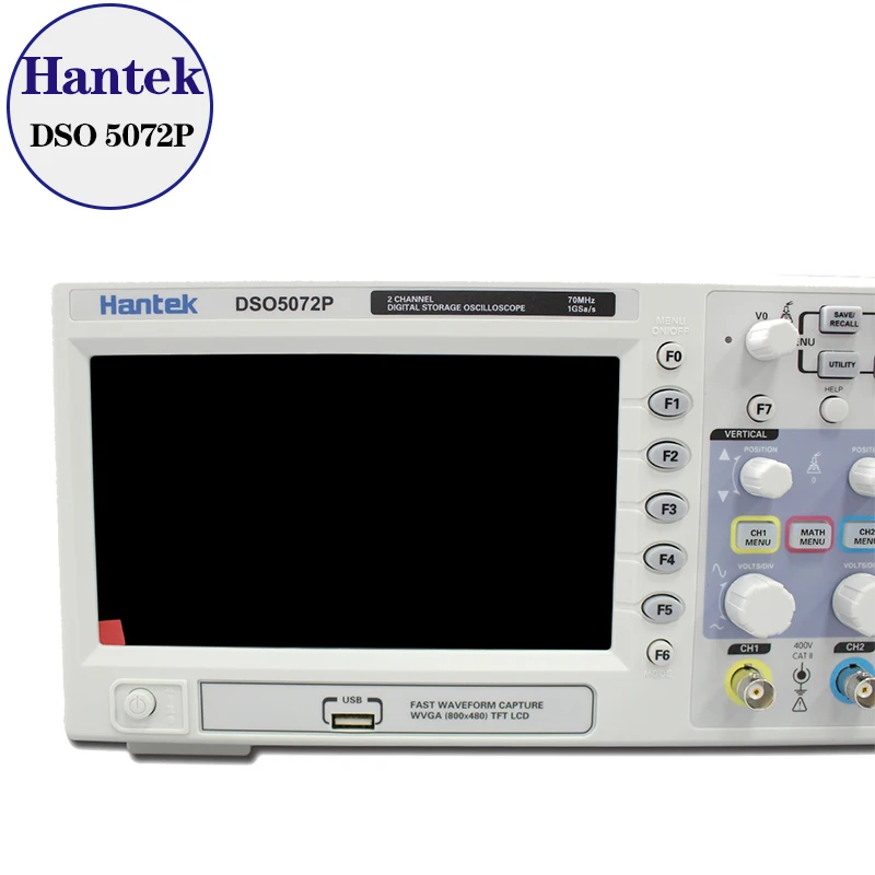Цифровой осциллограф Hantek DSO5072P 70 МГц 2 канала 1GSa/s d Длина 24K USB|oscilloscope sale|usb hot water