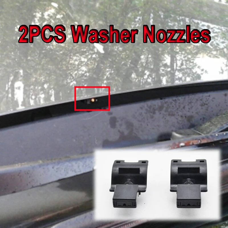 Erick's Wiper 2Pcs Front Windshield Wiper Washer Jet Nozzle For Toyota Corolla Altis Camry Auris Highlander 2007 2008 2009 2010