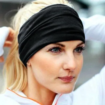 

Soft Scarf Hat Headbands Hair Hairband Elastic Stretch Turban Wear Wrap Hair Mask Hat Sleeve Cap for Lady