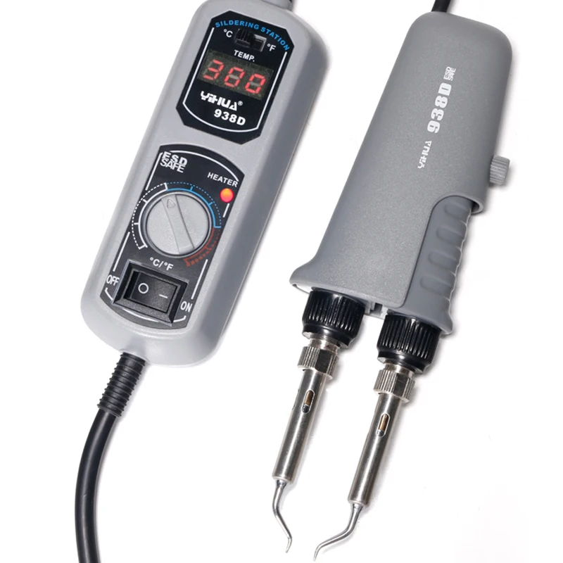 

YIHUA 938D Digital Mini Electric Soldering Iron Tweezers Soldering Station Regulate Hot Tweezers Welding Tool For BGA SMD Repair