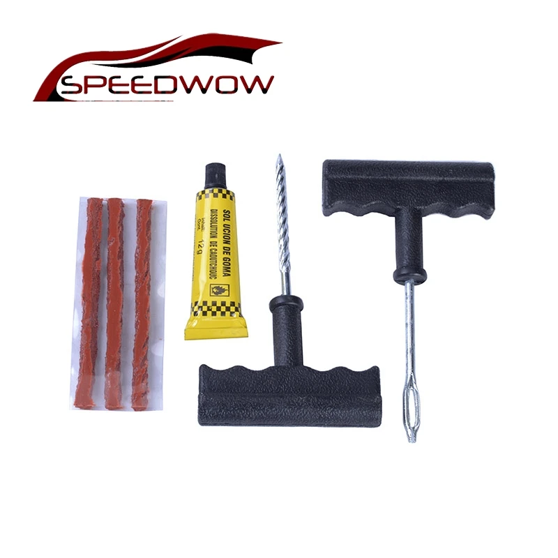 

SPEEDWOW Car Auto Accessories Motorcycle Bicycle Tubeless Tire Tyre Puncture Plug Repair Tools Kits Tire Repair Kit