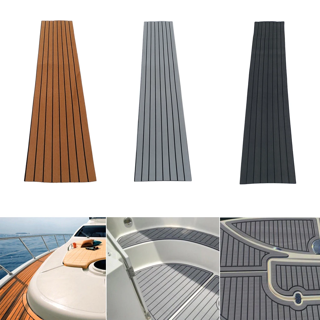Marine Boat Flooring EVA Foam Yacht Teak Decking Sheet Car Carpet Pad Black 