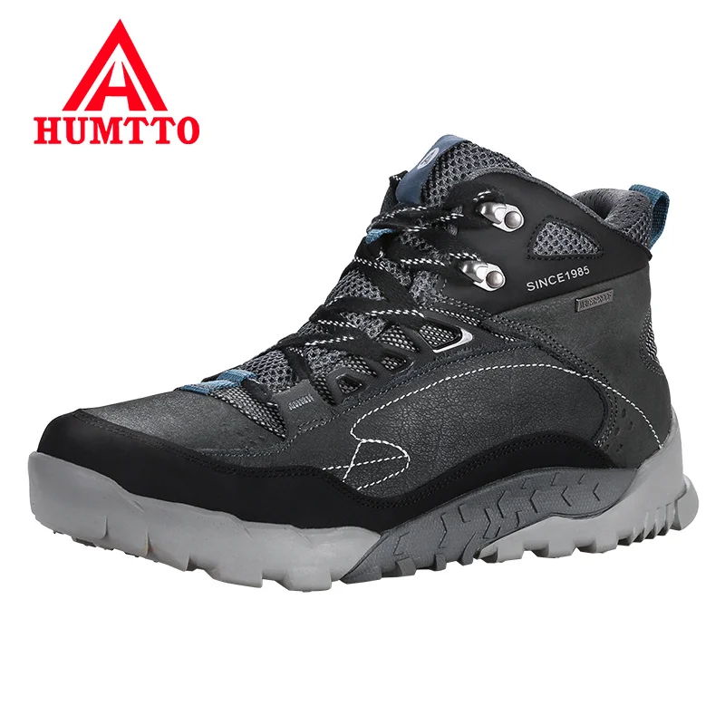 

Brand Lace-up Hiking Shoes Professional Genuine Leather Mens Trekking Mountain Man Sneakers Waterproof Camping Outdoor Men Shoes