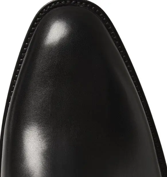 FR.LANCELOT Brand Black Genuine Leather Side Zipper Men Knee High Cool Boots Flats Chelsea Boots Shoes Mens men chelsea boots