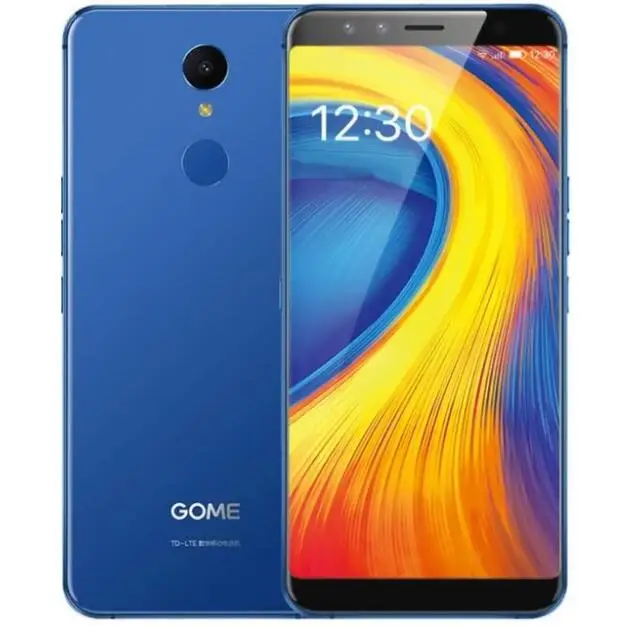 Blue GOME U7, 5,99 дюймов, 2160x1080 пикселей, ips экран, четыре ядра, 4 Гб ОЗУ, 64 Гб ПЗУ, 13,0 МП+ 13,0 МП, Распознавание отпечатков пальцев ирис - Цвет: Blue