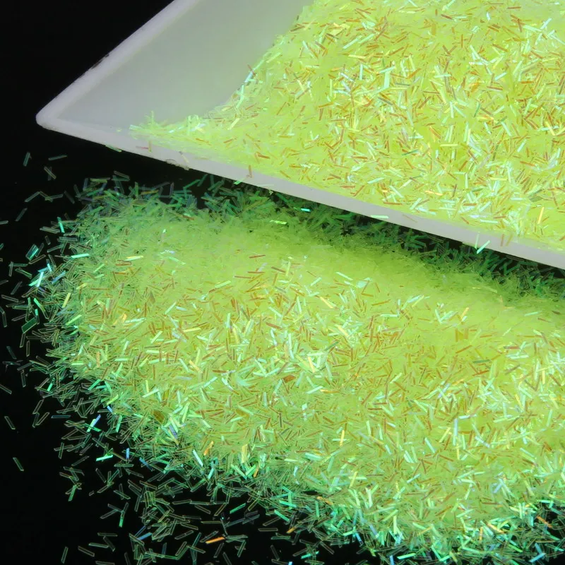 

2016 New Holographic Powder Light Yellow Color Nail Glitter Dust Beauty Women Manicure Fingernail Decorative Supply WY443