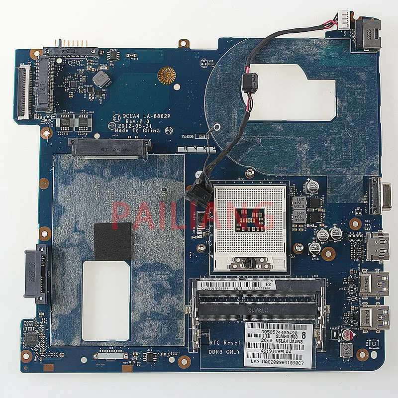 Цена Pailiang материнская плата для ноутбука samsung NP350V5C NP350V5X PC материнская плата HM70 QCLA4 LA 8862P BA59 03539A BA59 03539B tesed DDR3