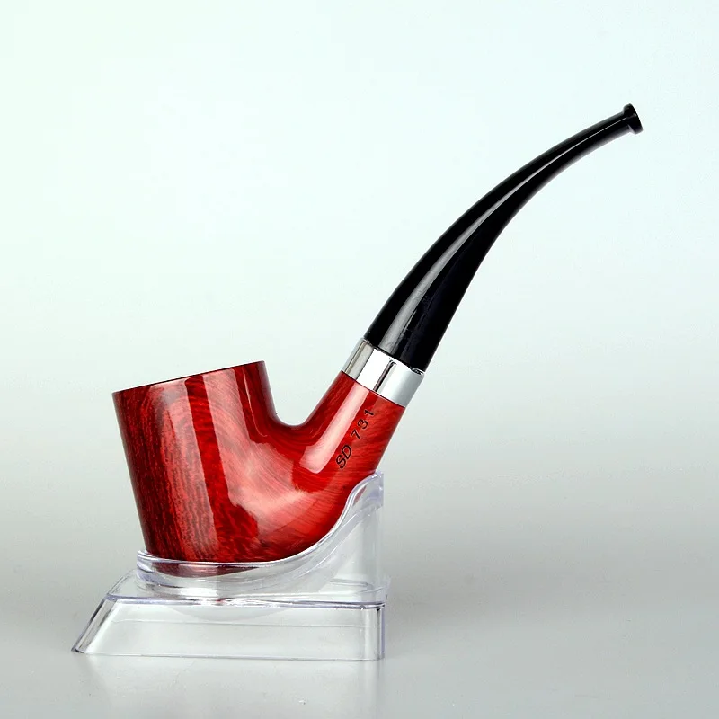 Buy New Luxury Red Tobacco Pipe Classic Bending Type