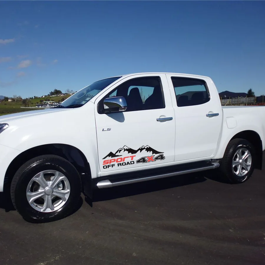 

customize car decals 2PC whole car personal mountain 4x4 off road protect scratch modified graphic vinyls car accessories decals