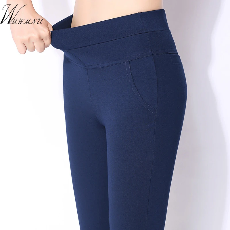 

Mom's plus size 4XL flare pants Casual Formal officeTrousers Women Stretch High Wasit bell bottom pants elastic flare pants