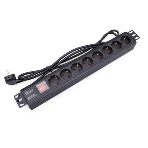 Tomadas de Plugue da ue Cabo de Extensão Tomada de Parede Cabo de Alimentação Soquete com 2 V-250 v Power Charge m Plugue Adaptador Tira Pdu 1u 8 16a 220